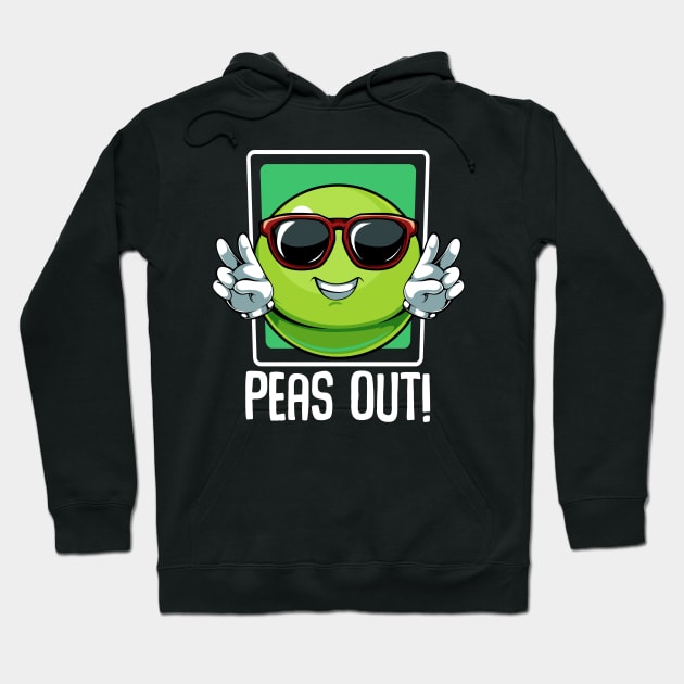 Peas - Peas Out! Cool Vegetable Sunglasses Puns Hoodie by Lumio Gifts